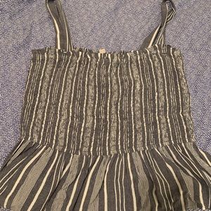 Loft striped smocked top